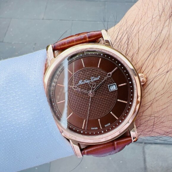 Tissot Mathey City Brown Dial Men's Watch NEW - Picture 1 of 7